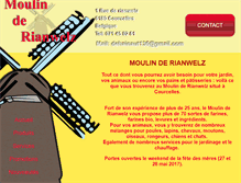 Tablet Screenshot of moulinderianwelz.be